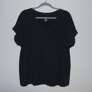 J. Jill Supima cotton short sleeve pleat-back tee top 2X
